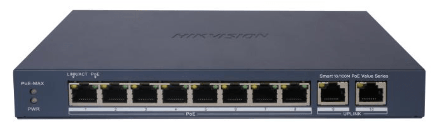 Switch PoE Hikvision DS-3E1310HP-EI 8 cổng công suất cao
