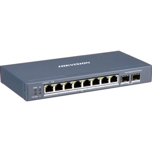 Switch PoE Gigabit Hikvision DS-3E1510P-SI 8 cổng 110W