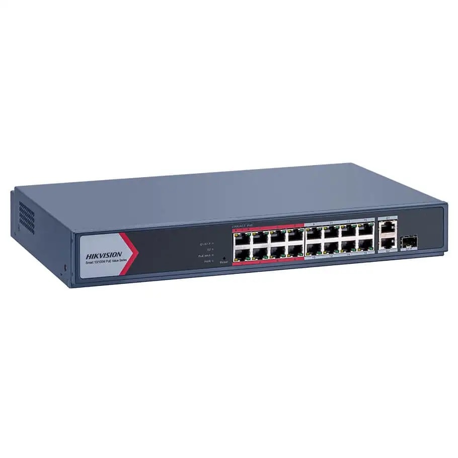 Switch Hikvision DS-3SH918-NM 16 cổng PoE phổ thông