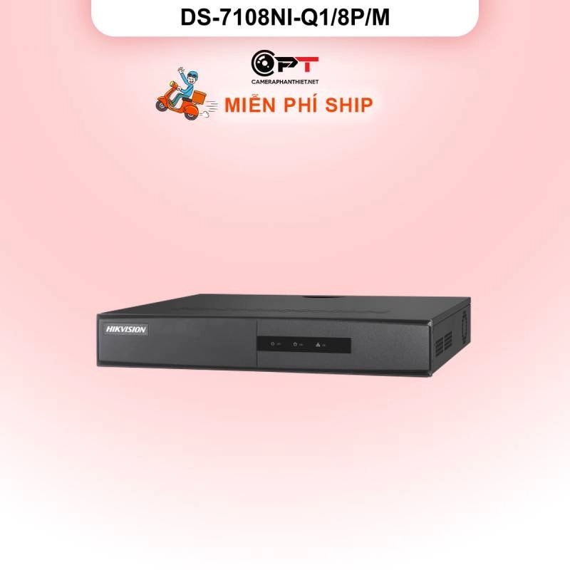 Đầu ghi hình NVR Hikvision DS-7108NI-Q1/8P/M 8 kênh PoE