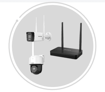 Bộ Kit Wifi Hikvision NKS424W03H Trụ + Xoay Quét 4MP